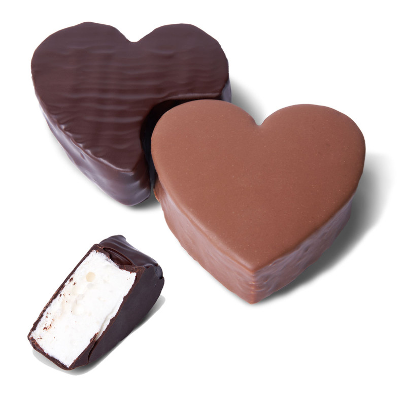 Coeur en guimauve chocolat - Chocolaterie de Puyricard