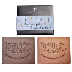 Tablette de Chocolat Noir Pure Origine "Joyeux Noël"